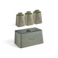 Continental Homeware Opulence Collection Bread Bin & 3pc Canister Set