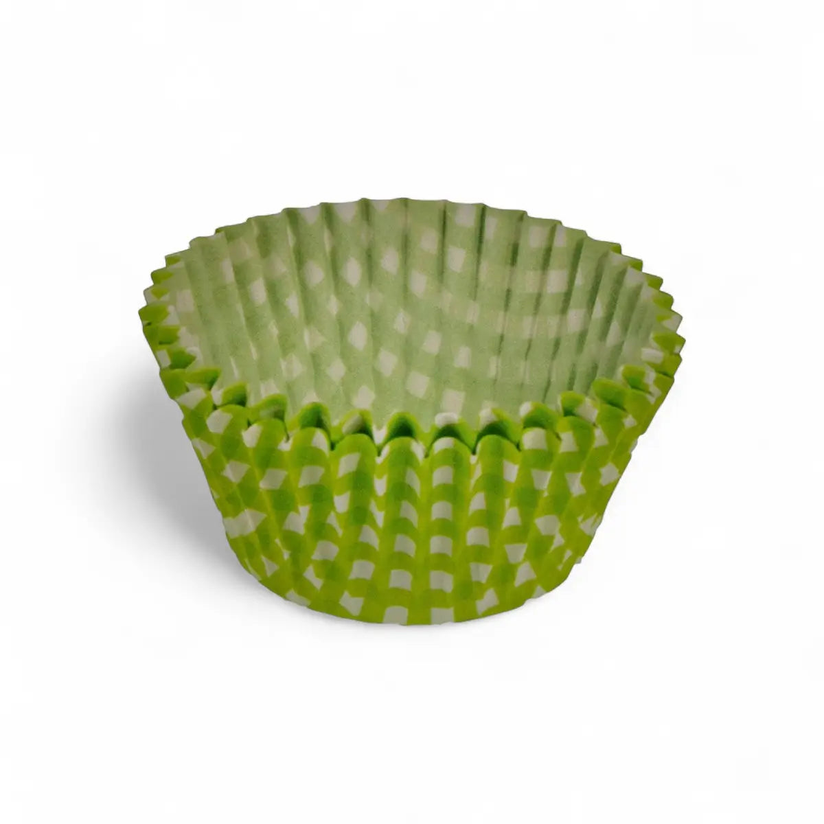 Regent Cake Cups Lime Green And White Check 50 Pcs