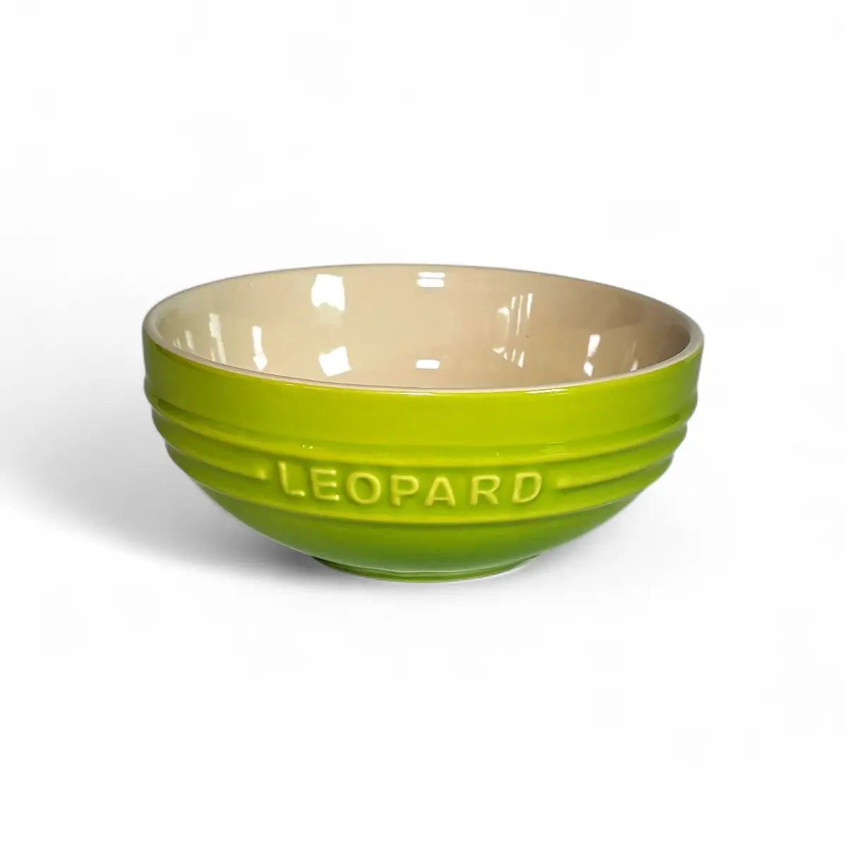 Leopard Ceramic Soup Bowl - Rainbow