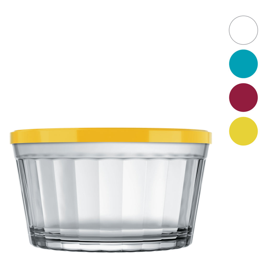 Nadir Americano Bowl With Coloured Plastic Lid