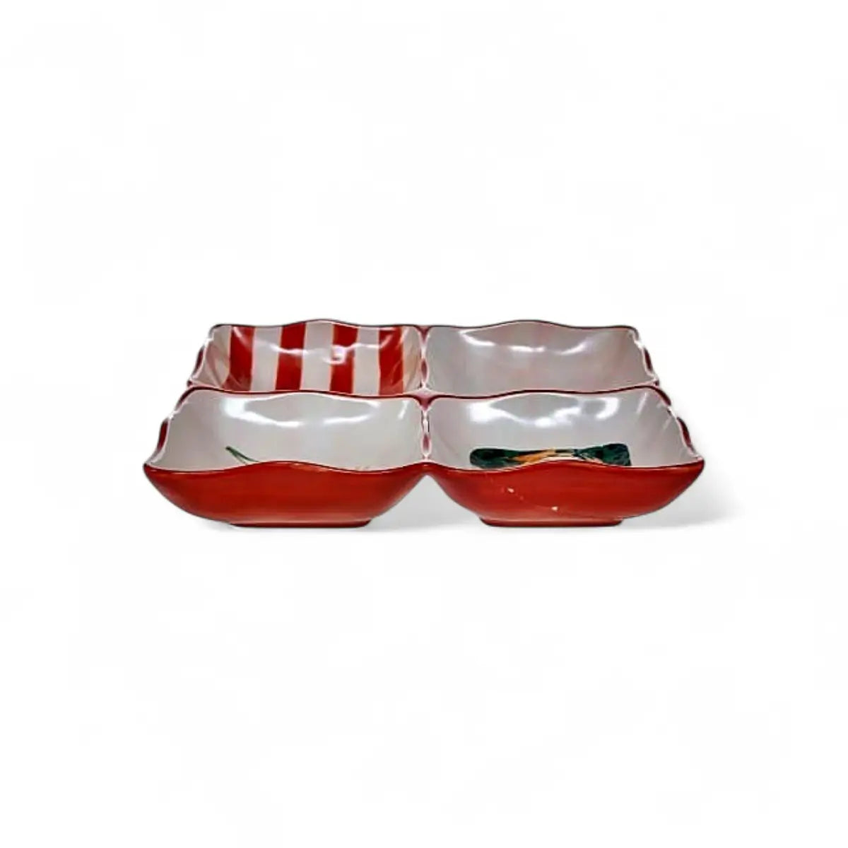 Olivia Princess 4-Division Square Bowls