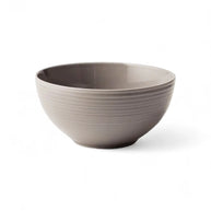 Jenna Clifford Embossed Lines Light Grey Cereal Bowl