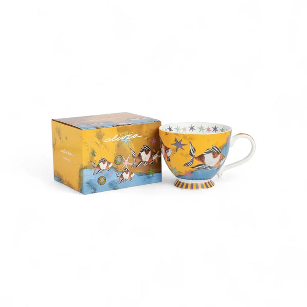 Olivia Grande Mug - Fish
