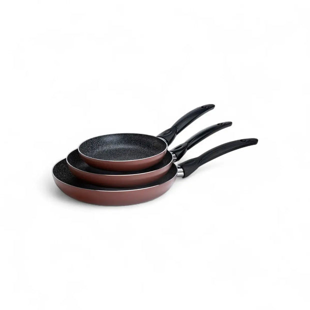 Cem 3-Piece Pratiko Pan Set (18cm, 22cm, 26cm)