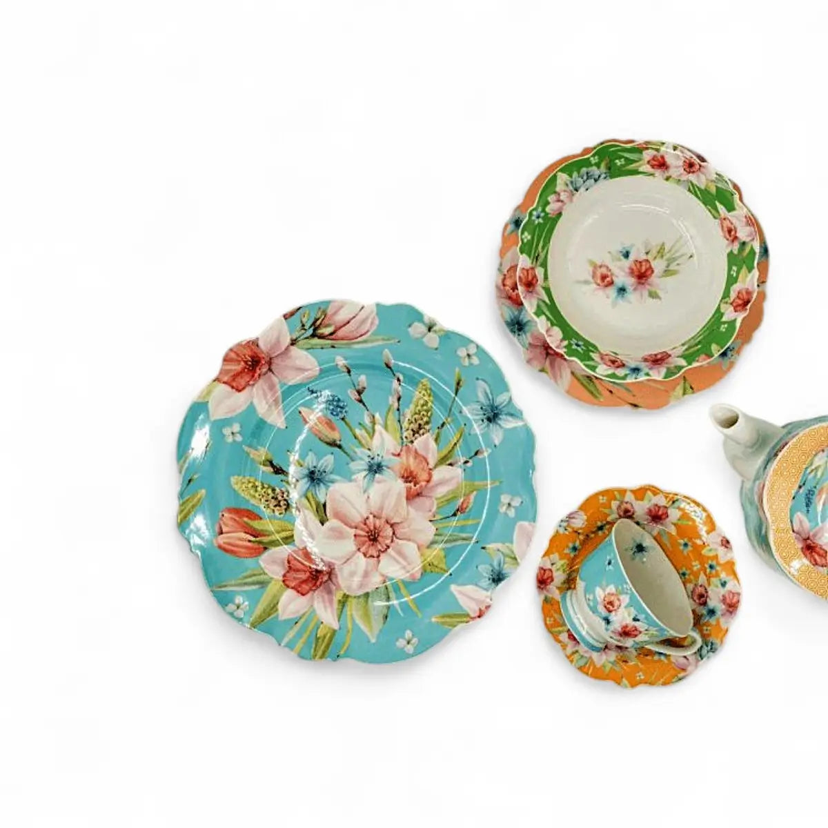 Jenna Clifford Jennas Garden Dinner Plate Set of 4