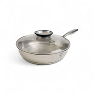 Rolux Stainless Steel Frying Pan With Glass Lid