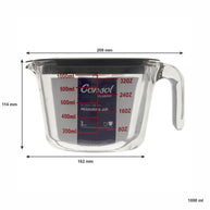 Consol Palma Measuring Jug Borosilicate With Grey Cover
