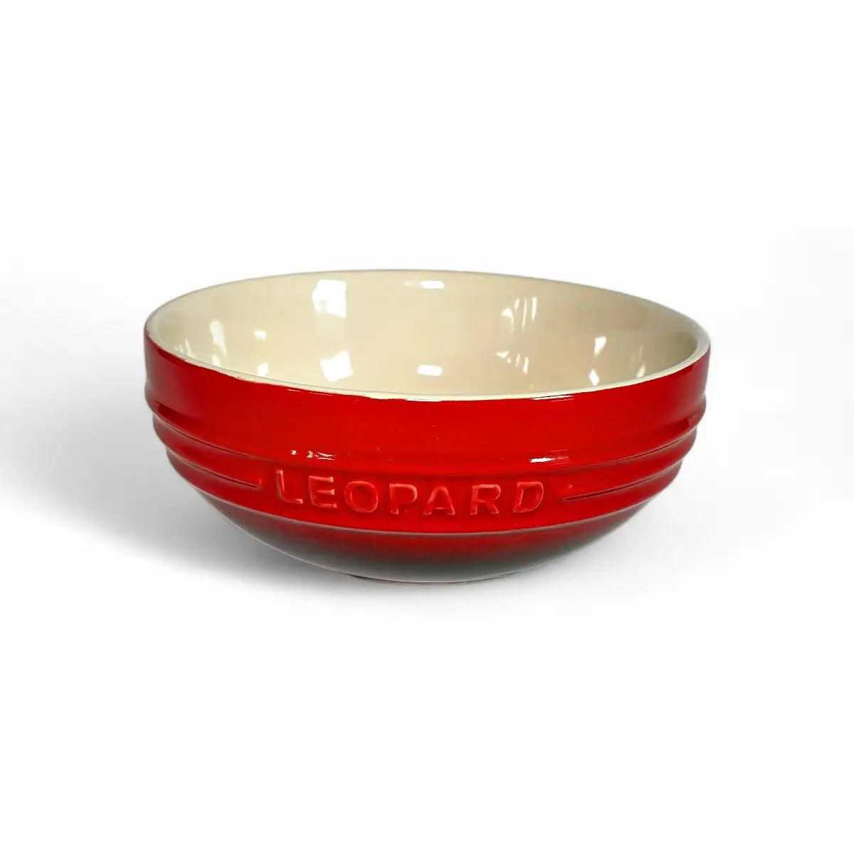Leopard Ceramic Soup Bowl - Rainbow
