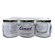 Consol Spread Jar With Gold Lid 6 Pack 250ml