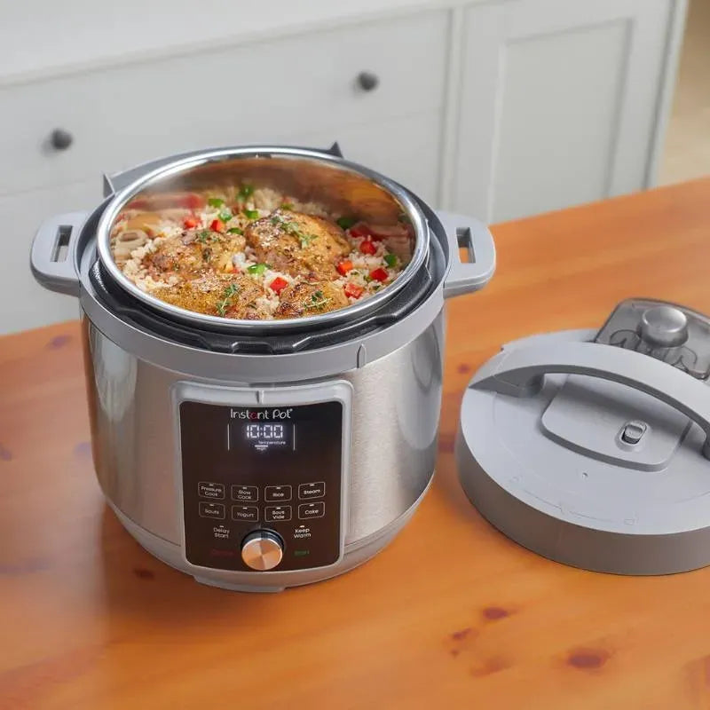 Instant-Pot-Duo-Plus-WhisperQuiet-8L-Silver-Grey-Lid-Open