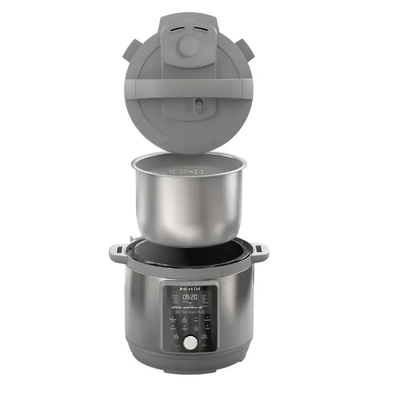 Instant-Pot-Duo-Plus-WhisperQuiet-8L-Silver-Grey-Lid-Open
